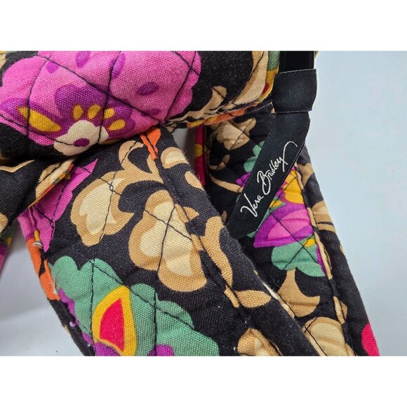 Vera Bradley Quilted Floral Backpack With Pockets & Adjustable Straps - Picture 9 of 10